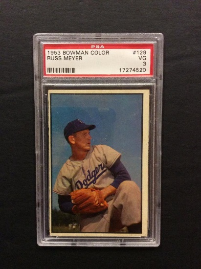 1953 Bowman Color #129 Russ Meyer