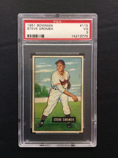 1951 Bowman #115 Steve Gromek