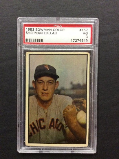 1953 Bowman Color #157 Sherman Lollar