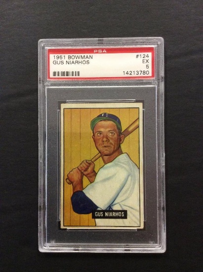 1951 Bowman #124 Gus Niarhos