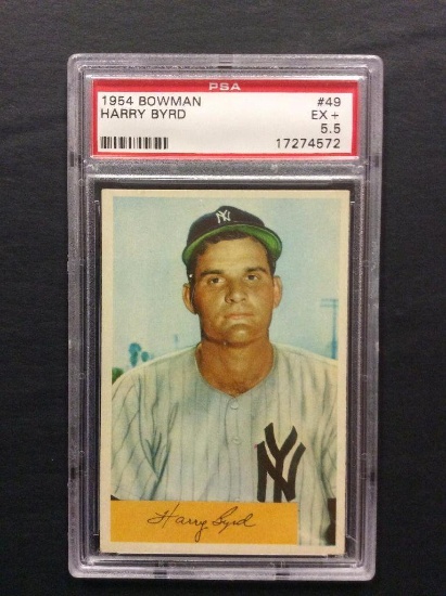 1954 Bowman #49 Harry Byrd