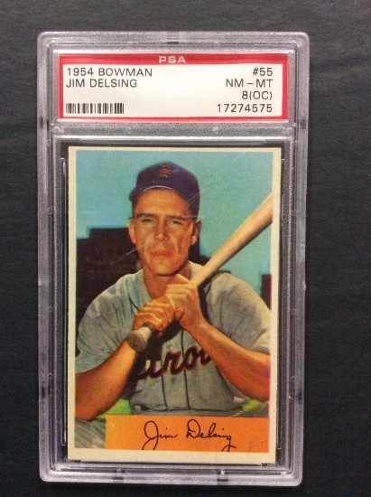 1954 Bowman #55 Jim Delsing
