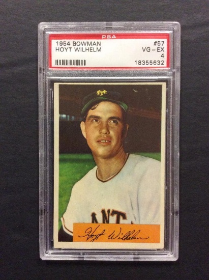 1954 Bowman #57 Hoyt Wilhelm (HOF)