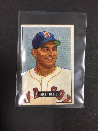 1951 Bowman #129 Matt Batts