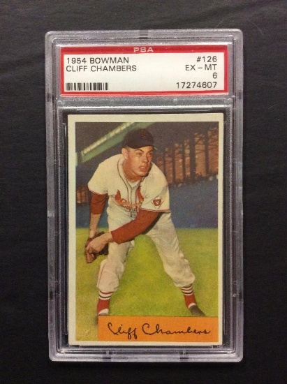 1954 Bowman #126 Cliff Chambers