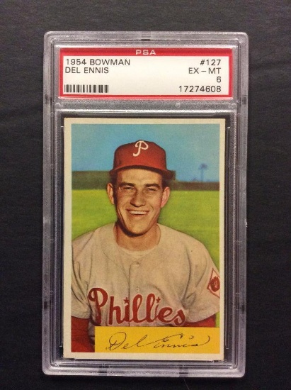 1954 Bowman #127 Del Ennis