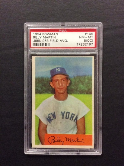 1954 Bowman #145B Billy Martin (.985/.983 Field Avg.)