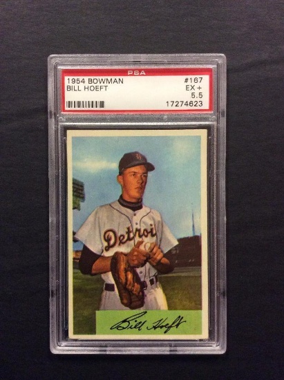 1954 Bowman #167 Bill Hoeft