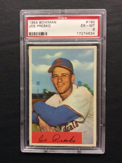 1954 Bowman #190 Joe Presko