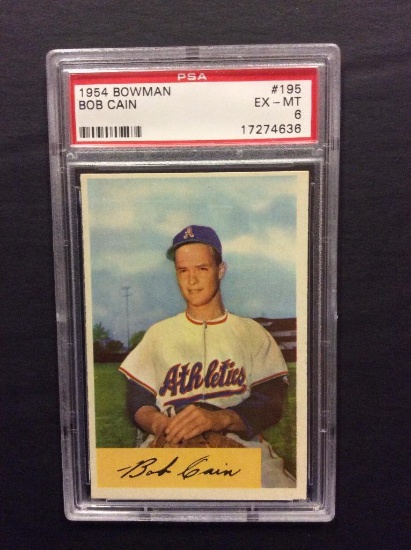 1954 Bowman #195 Bob Cain