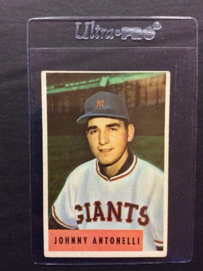 1954 Bowman #208 Johnny Antonelli