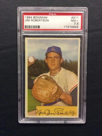 1954 Bowman #211 Jim Robertson