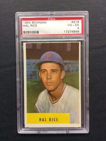 1954 Bowman #219 Hal Rice