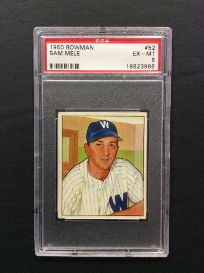 1950 Bowman #52 Sam Mele