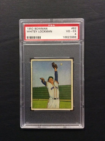 1950 Bowman #82 Whitey Lockman