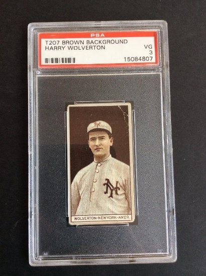 1912 T207 Brown blackground Harry Wolverton