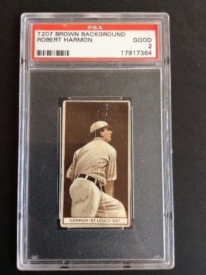 1912 T207 Brown blackground Robert Harmon