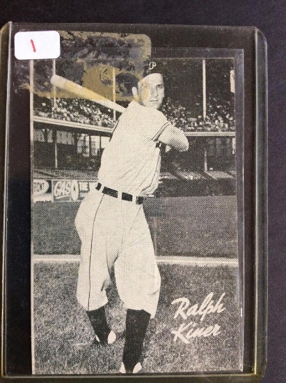 1947 Bond Bread Exhibits Ralph Kiner Pittsburg Pirates