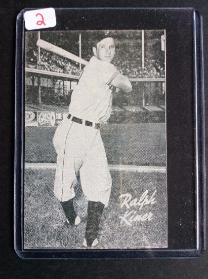 1947 Bond Bread Exhibits Ralph Kiner Pittsburg Pirates