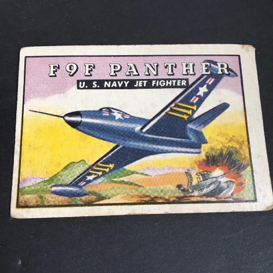 1952 Topps Wings Friend or Foe #100 F9F Panther