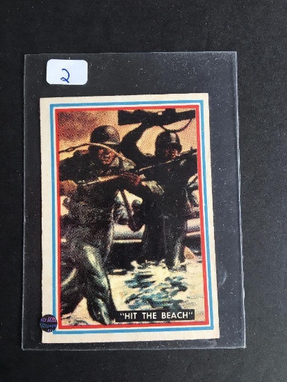1953 Topps Fighting Marines #36 "Hit the Beach"
