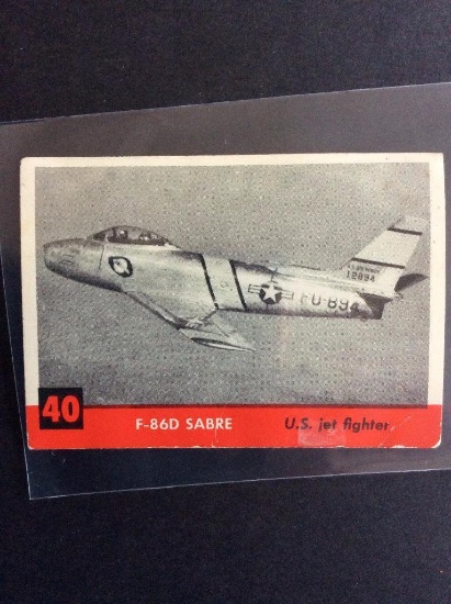 1956 Topps Jets #40 F-86D Sabre