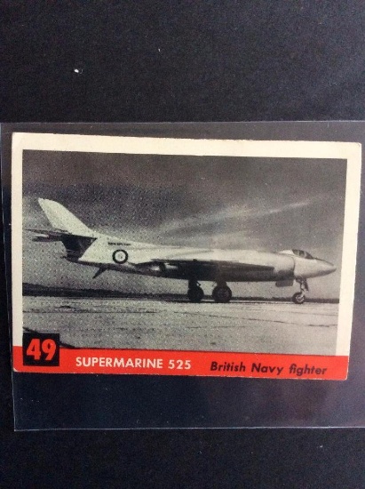 1956 Topps Jets #49 Supermarine 525
