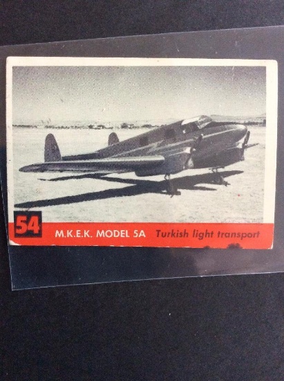1956 Topps Jets #54 Mikek ModelL 5A