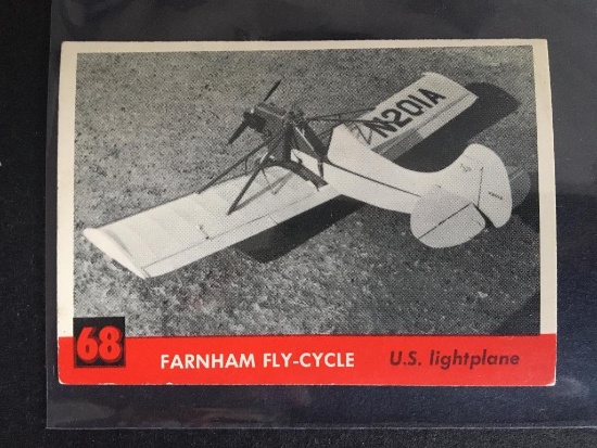 1956 Topps Jets #68 Farnhan Fly-Cycle