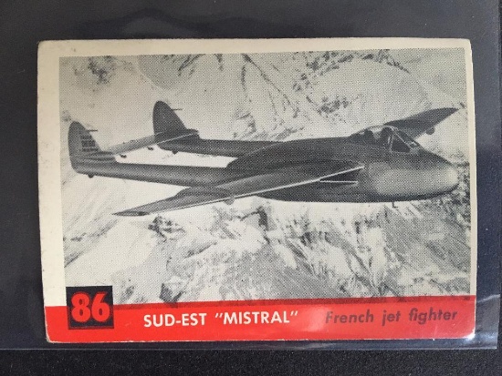 1956 Topps Jets #86 Sud-est Mistral