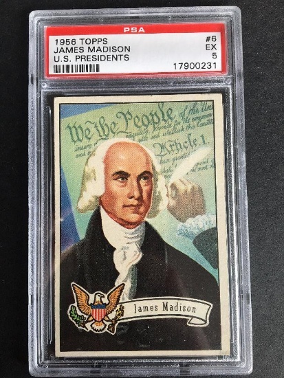 1956 Topps U.S. Presidents #6 James Madison