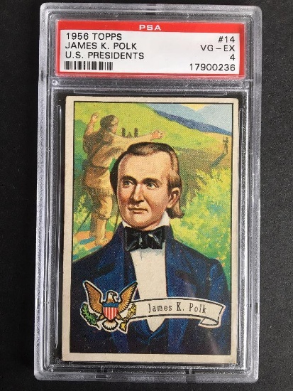 1956 Topps U.S. Presidents #14 James K. Polk