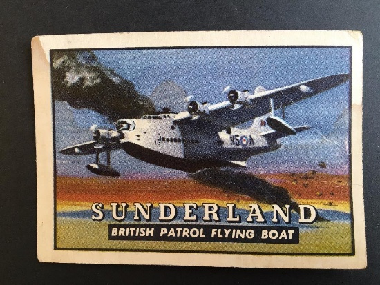 1952 Topps Wings Friend or Foe #13 Sunderland