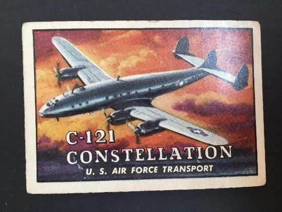 1952 Topps Wings Friend or Foe #31 C-121 Constellation