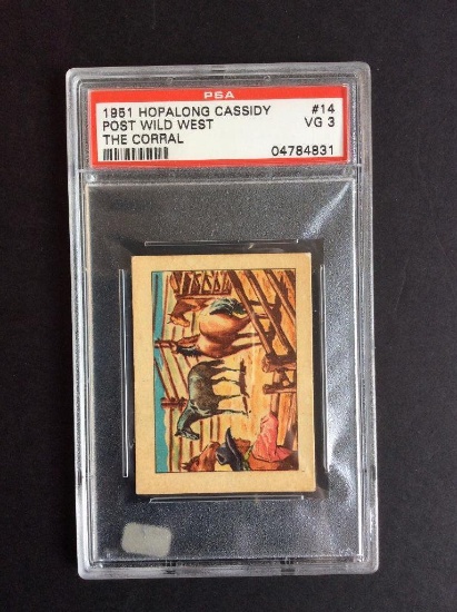 1951 Hopalong Cassidy Post Wild West Trading Cards #14 The Corral