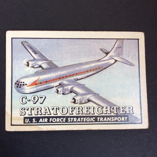 1952 Topps Wings Friend or Foe #58 C-97 Stratofreighter