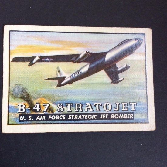 1952 Topps Wings Friend or Foe #61 B-47 Stratojet