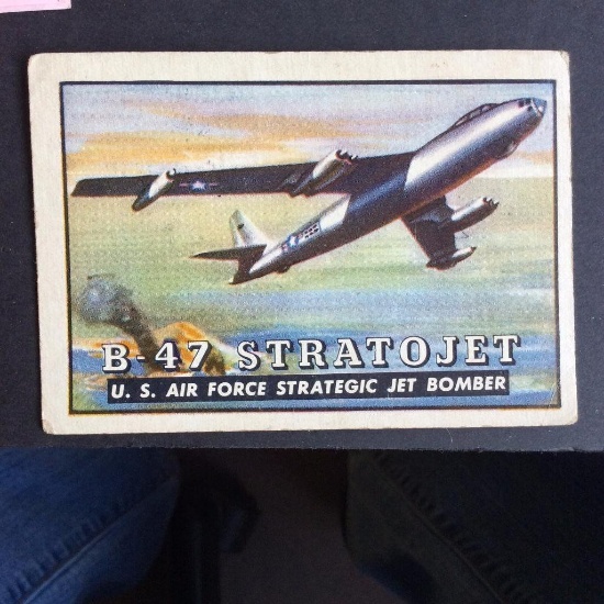 1952 Topps Wings Friend or Foe #61 B-47 Stratojet