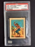 1951 Hopalong Cassidy Post Wild West Trading Cards #18 Fancy Rope Spining