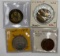 Exonumia: (2) 1868 and 1979 U.S. Grant Tokens, 1879 U.S. Grant reception medal in white metal. (all