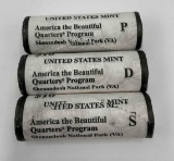 2014 US Mint wrapped P,D,S Uncirculated rolls- 