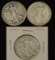 1929D, 1938D & 1940 Silver Walking Liberty half dollars (3 pieces total).