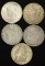 1881, 1900O & (2) 1921 Silver Morgan & 1924 Silver Peace dollars, some PVC on coins (5 pieces