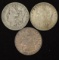 1890S, 1897S, 1900S Silver Morgan dollars (3 pieces total).