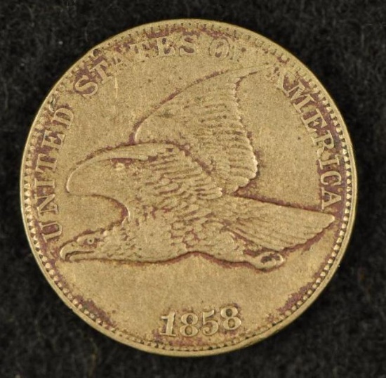 1858LL Flying Eagle cent.