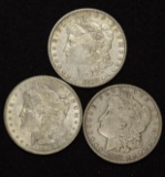 1883, 1884O & 1902 Silver Morgan dollars (3 pieces total).