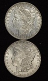 1881 & 1882 Silver Morgan dollars (2 pieces total).