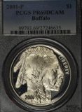 2001P $1 American Buffalo Commemorative, PCGS PR-69 DCAM.