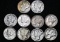 1921, 1921D, 1931D, 1931S, 1936D, 1937D, 1937S, 1943, 1944 & 1945 Mercury Silver dimes. (10 pcs.)