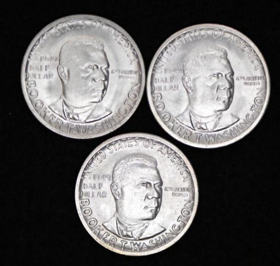 1947PDS Booker T. Washington Classic Commemorative Silver half-dollar set. (3 pcs.)